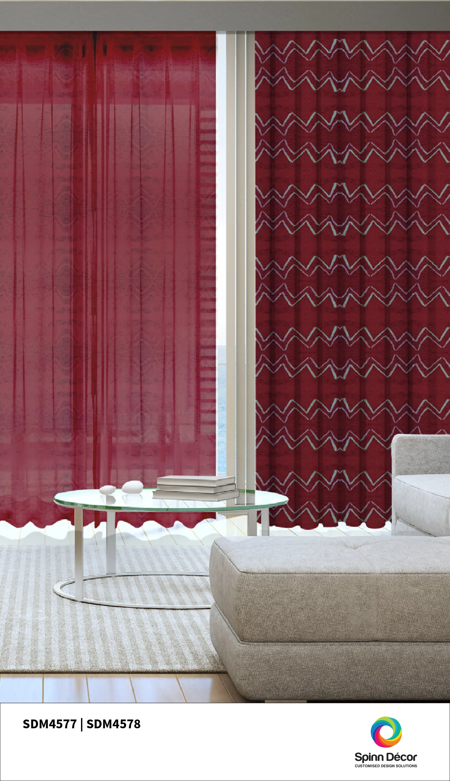 Customized Curtains - Spin Decor SDM4577