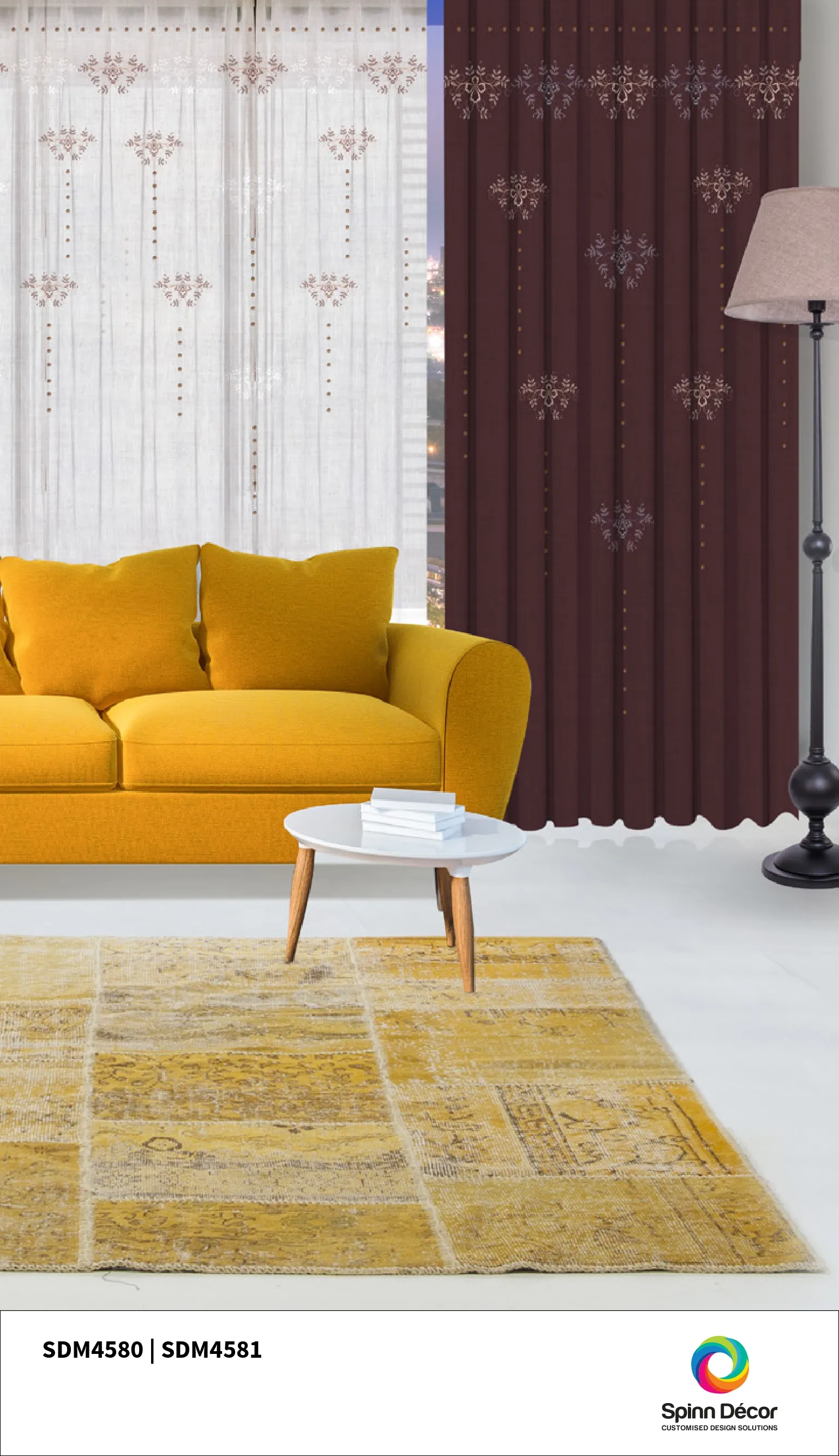 Customized Curtains - SDM4580 by Spin Decor