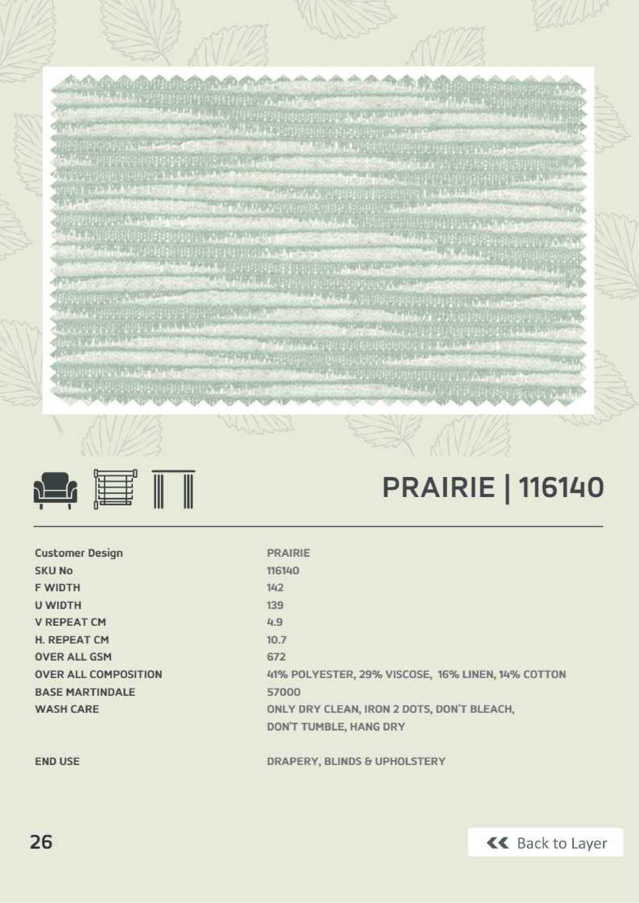 Prairie 116240 Linen Fabric – Elegant and Durable