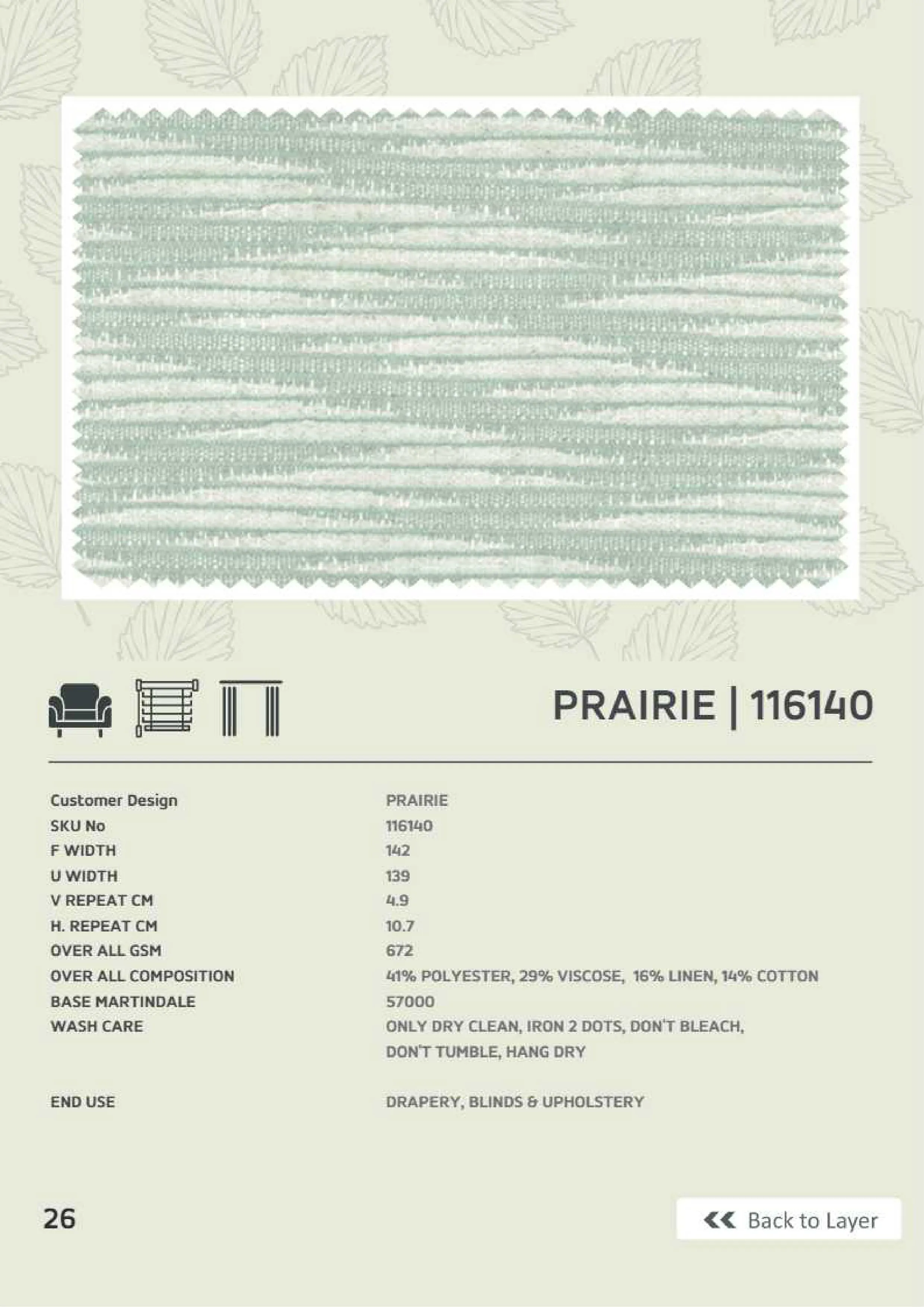 Prairie 116240 Linen Fabric – Elegant and Durable