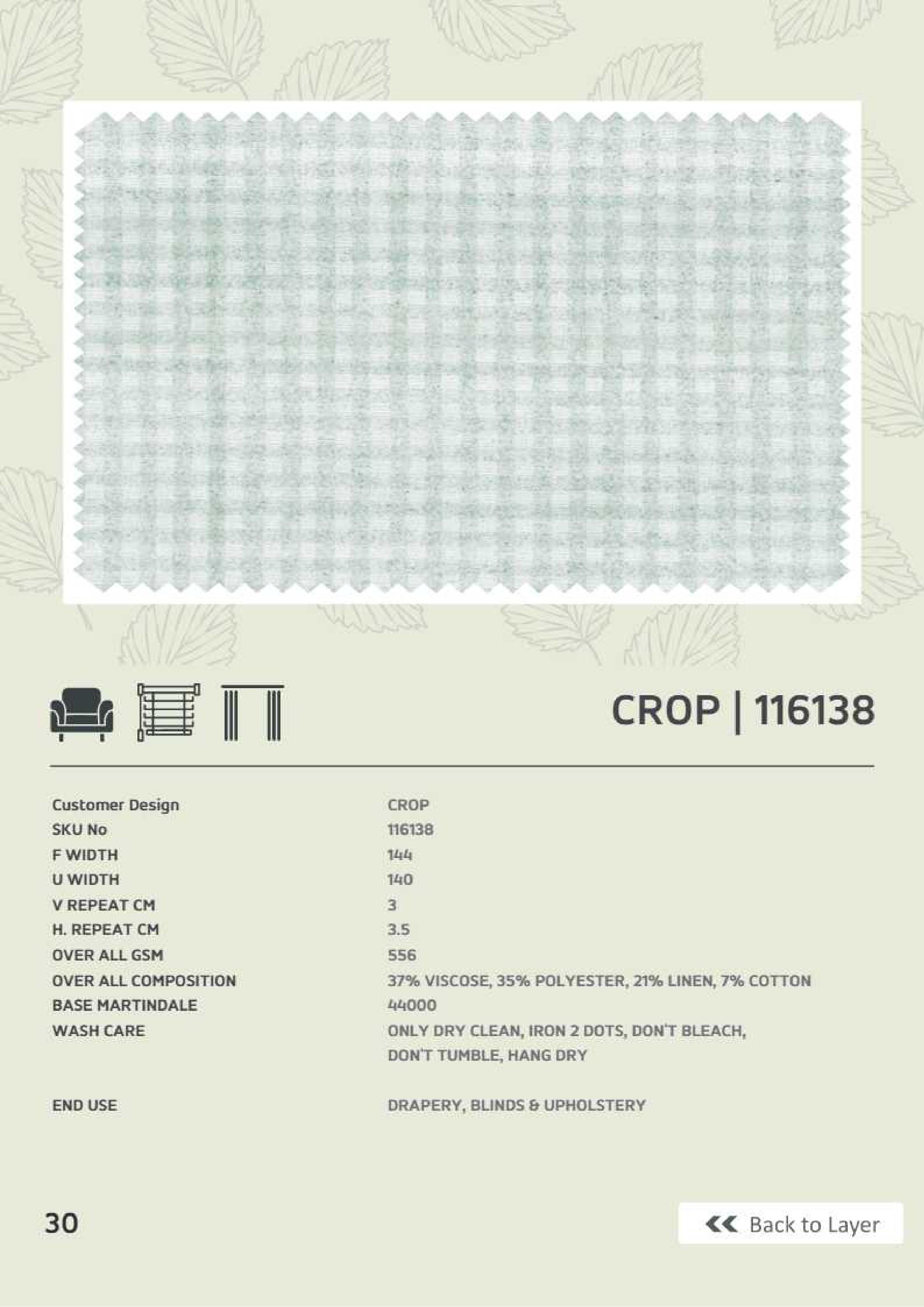 Crop 116138 Linen Fabric – Versatile & Durable Material