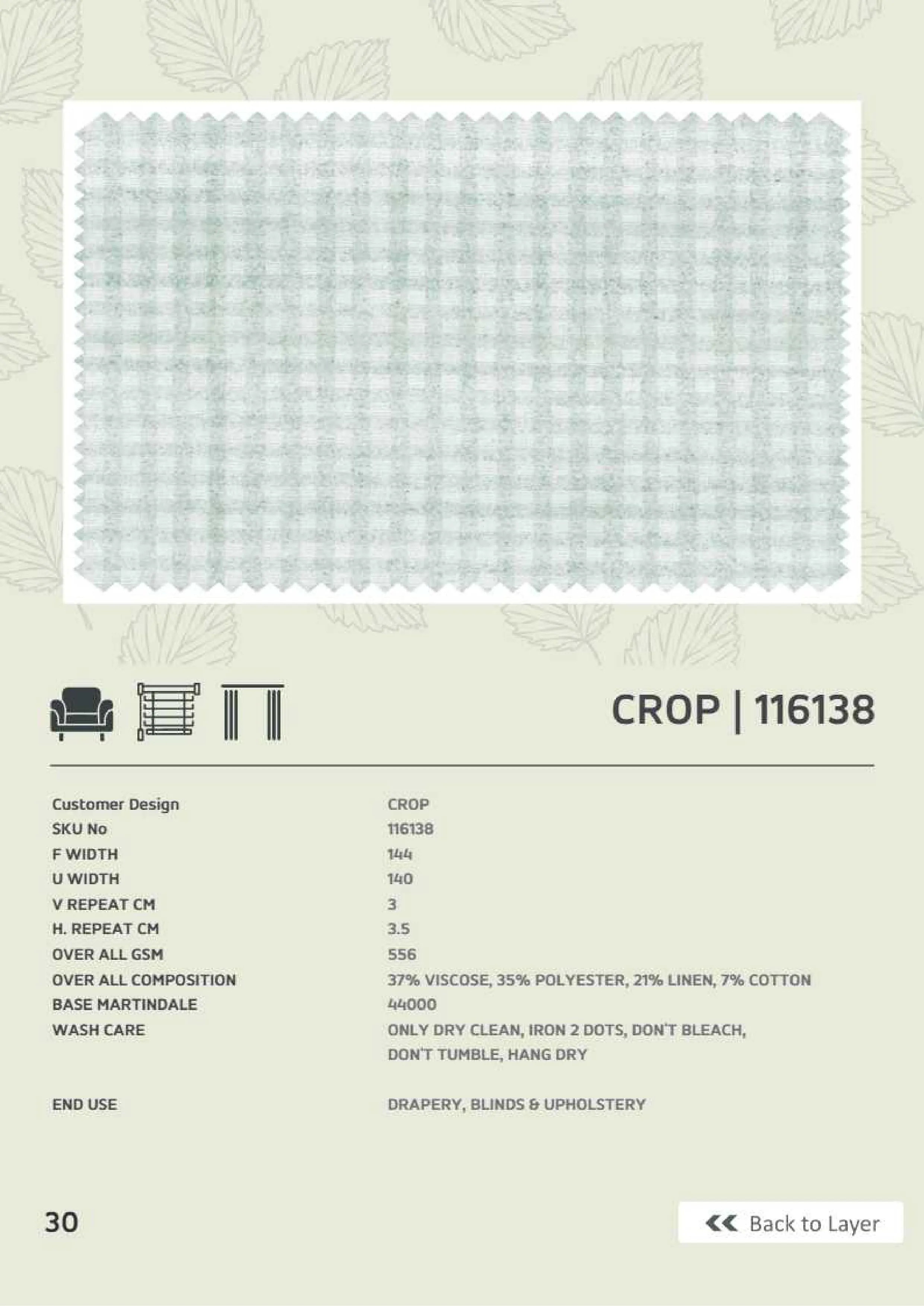 Crop 116138 Linen Fabric – Versatile & Durable Material