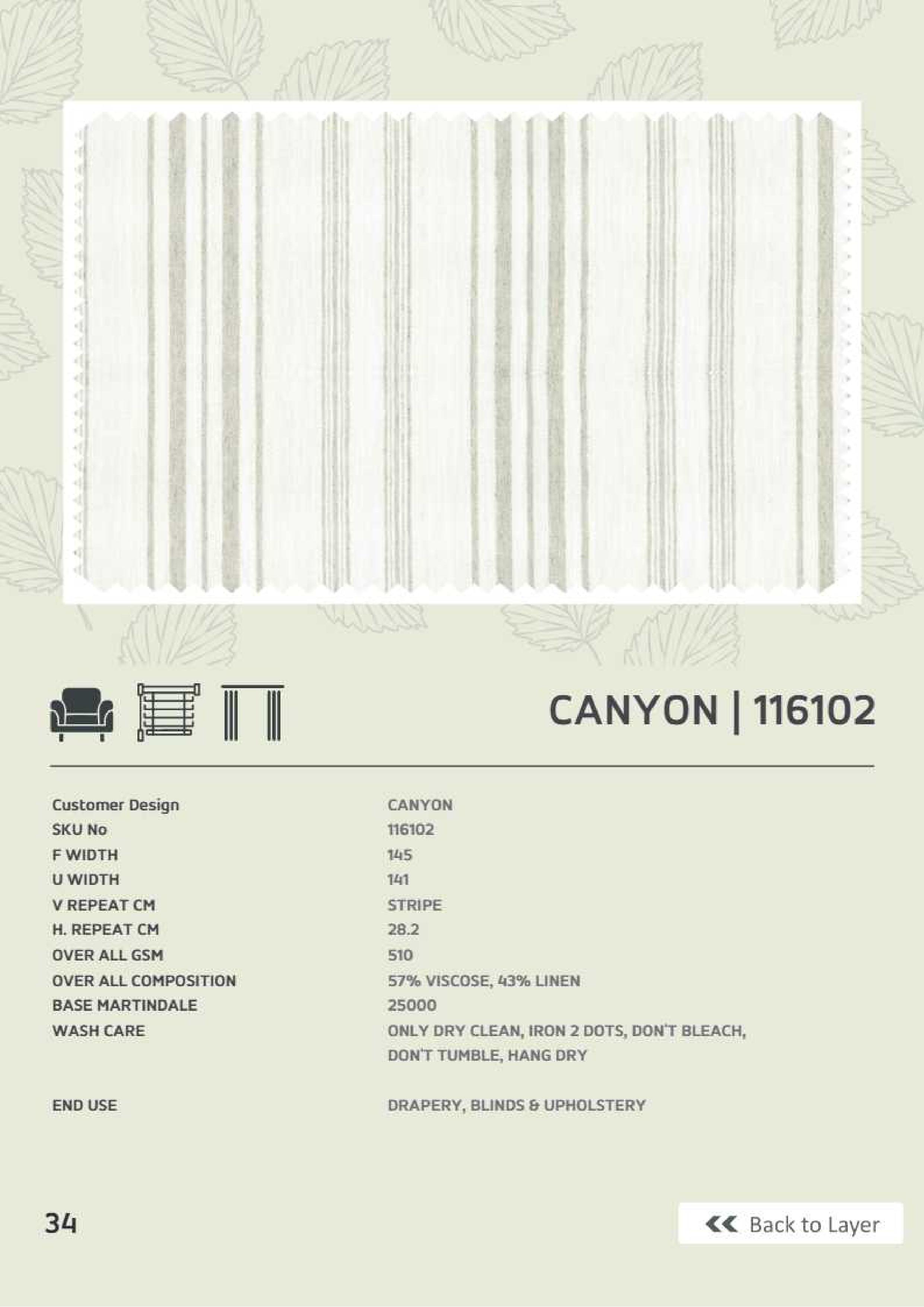 Canyon 116102 Linen Fabric - Elegant & Versatile