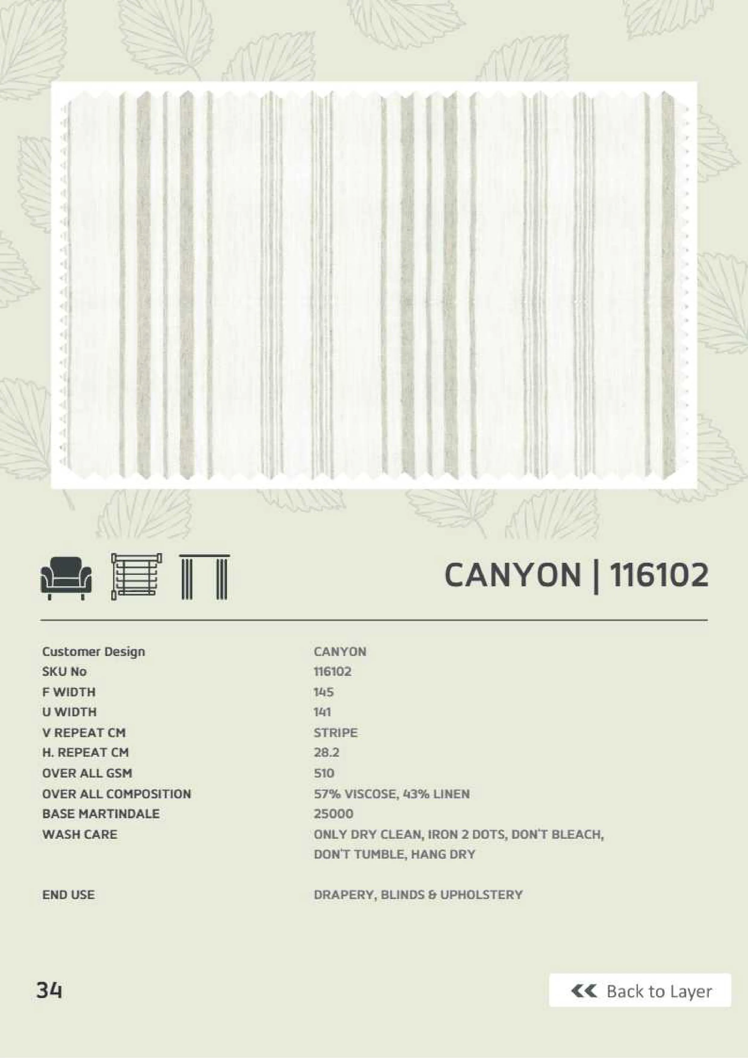 Canyon 116102 Linen Fabric - Elegant & Versatile