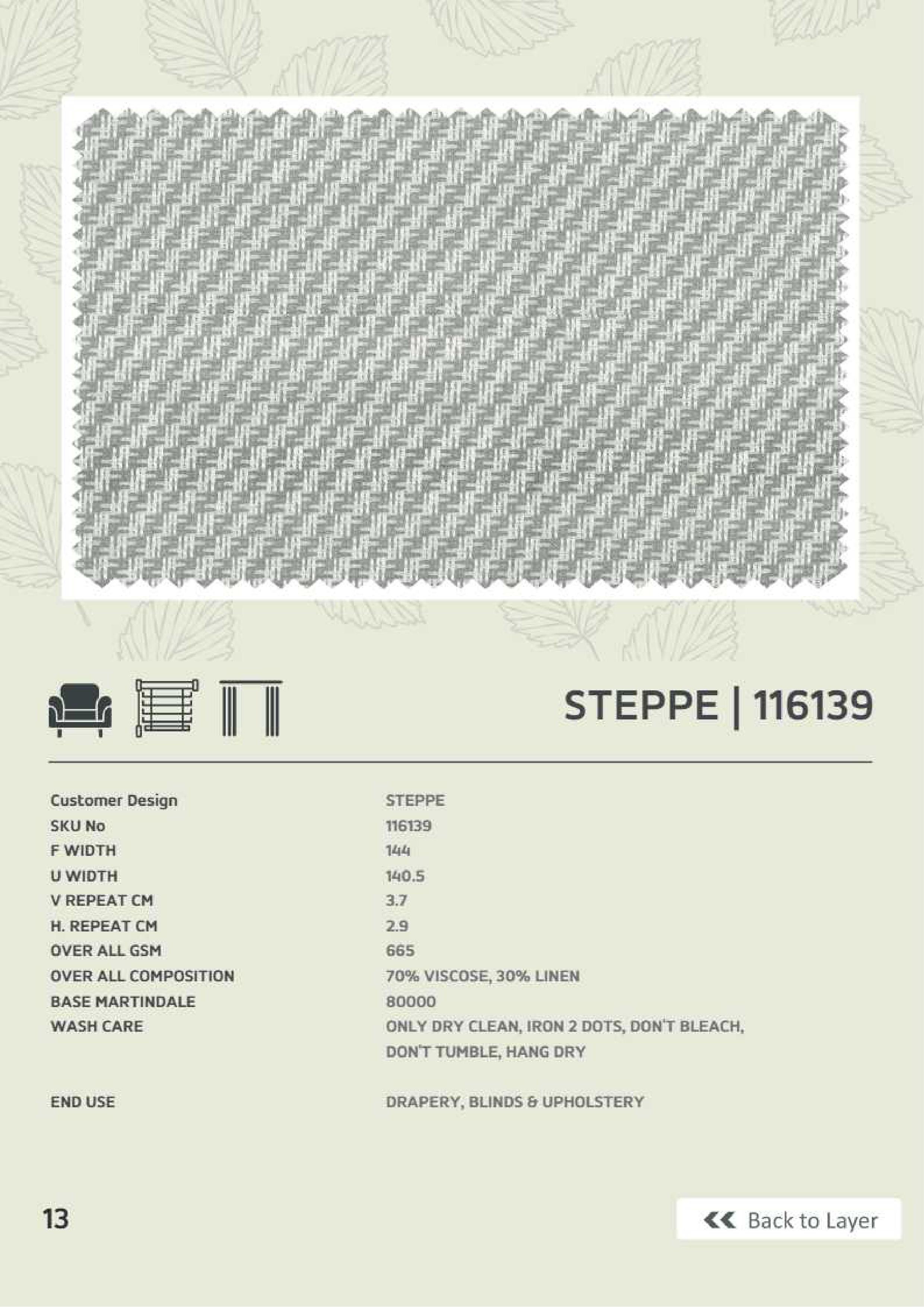 Stippe 116139 Linen Fabric - Premium Quality Textile