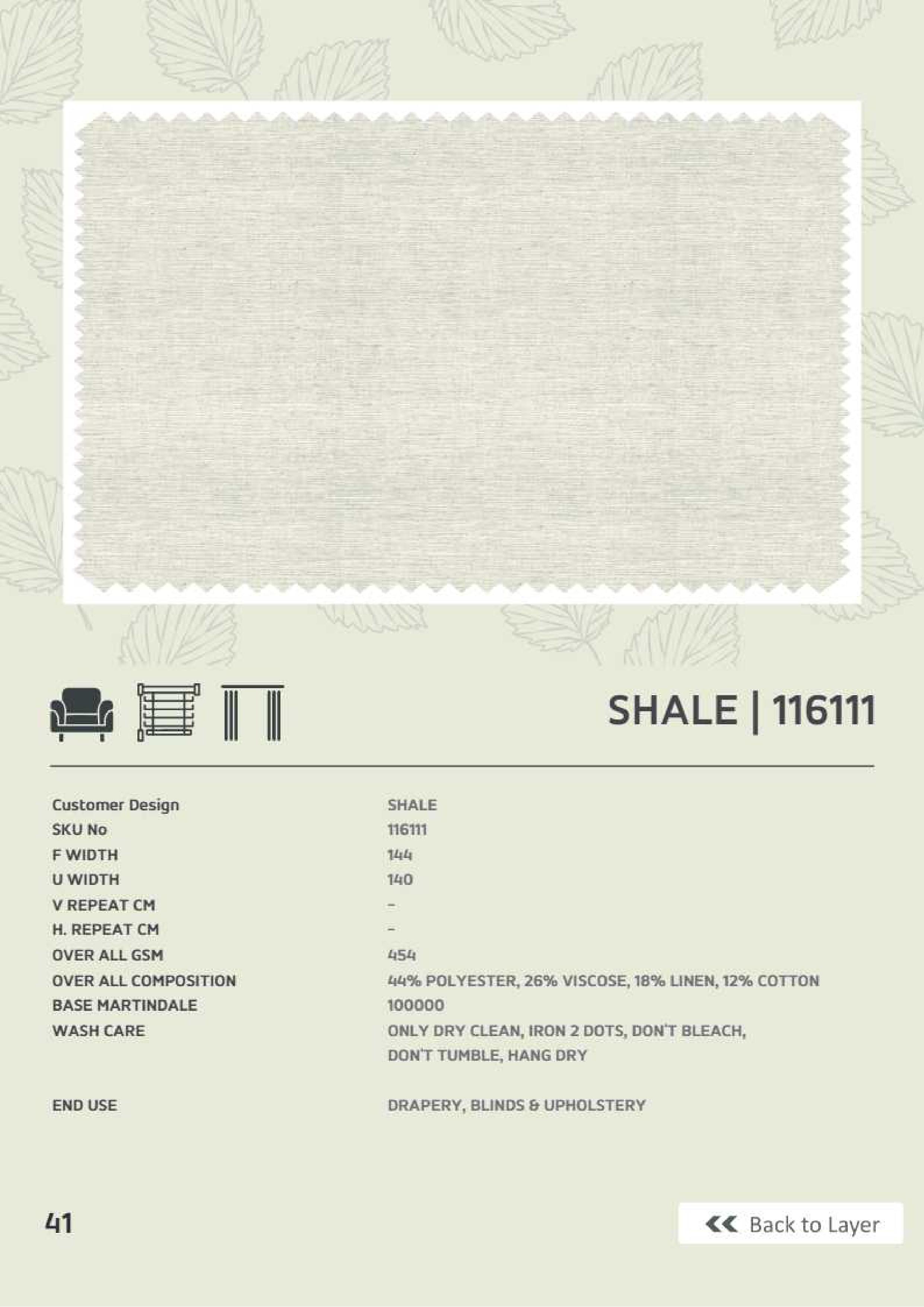 Shale 116111 Linen Fabric - Premium Quality