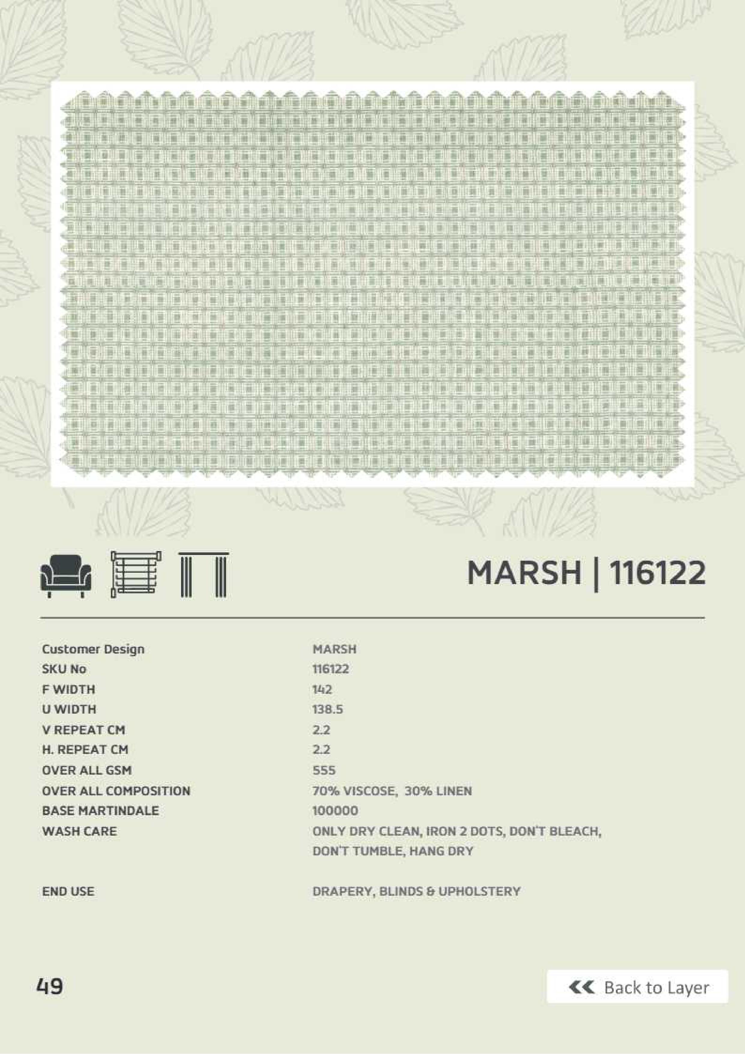 Premium Marsh Linen Fabric 116122 – Soft & Durable