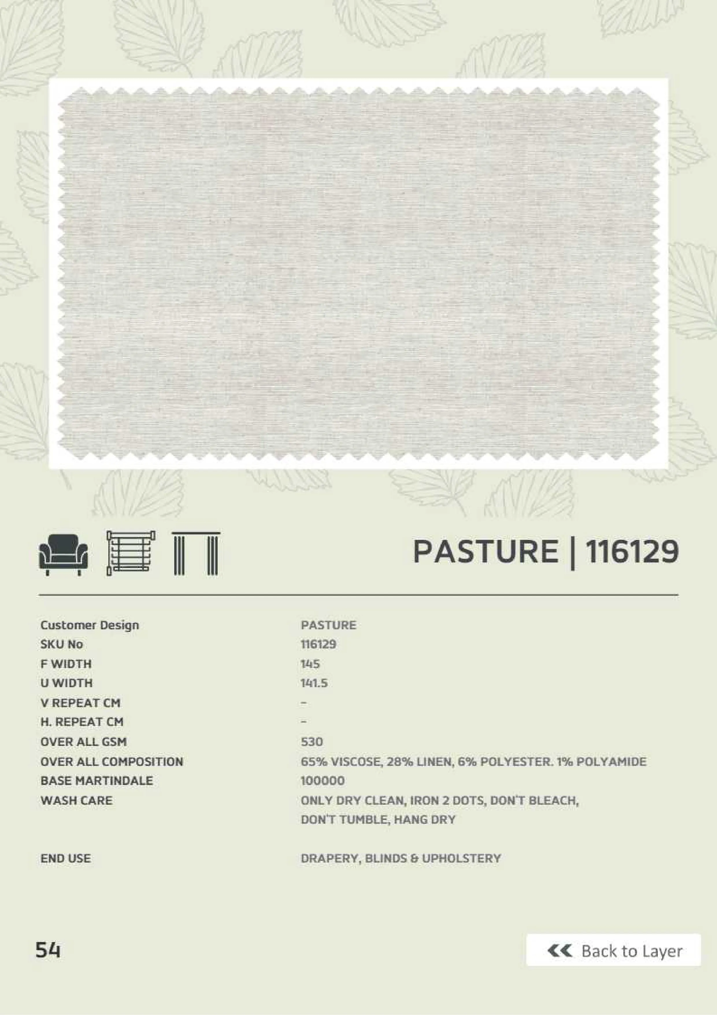 Pasture 116129 Premium Linen Fabric