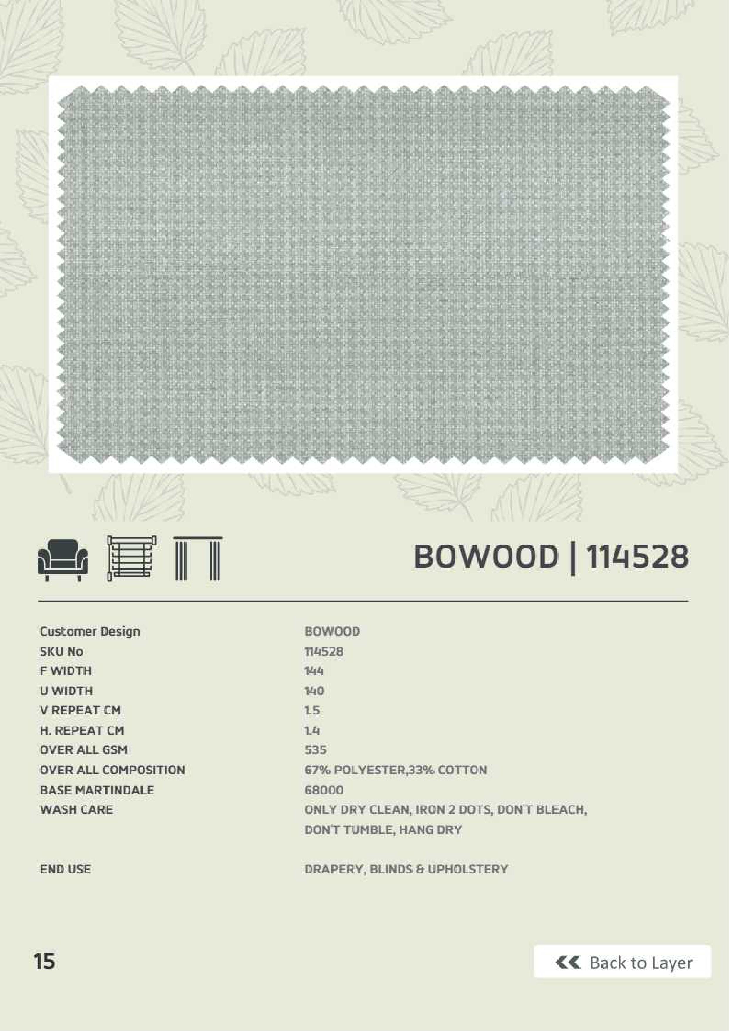 Bowood 114528 Premium Linen Fabric - Elegant and Durable