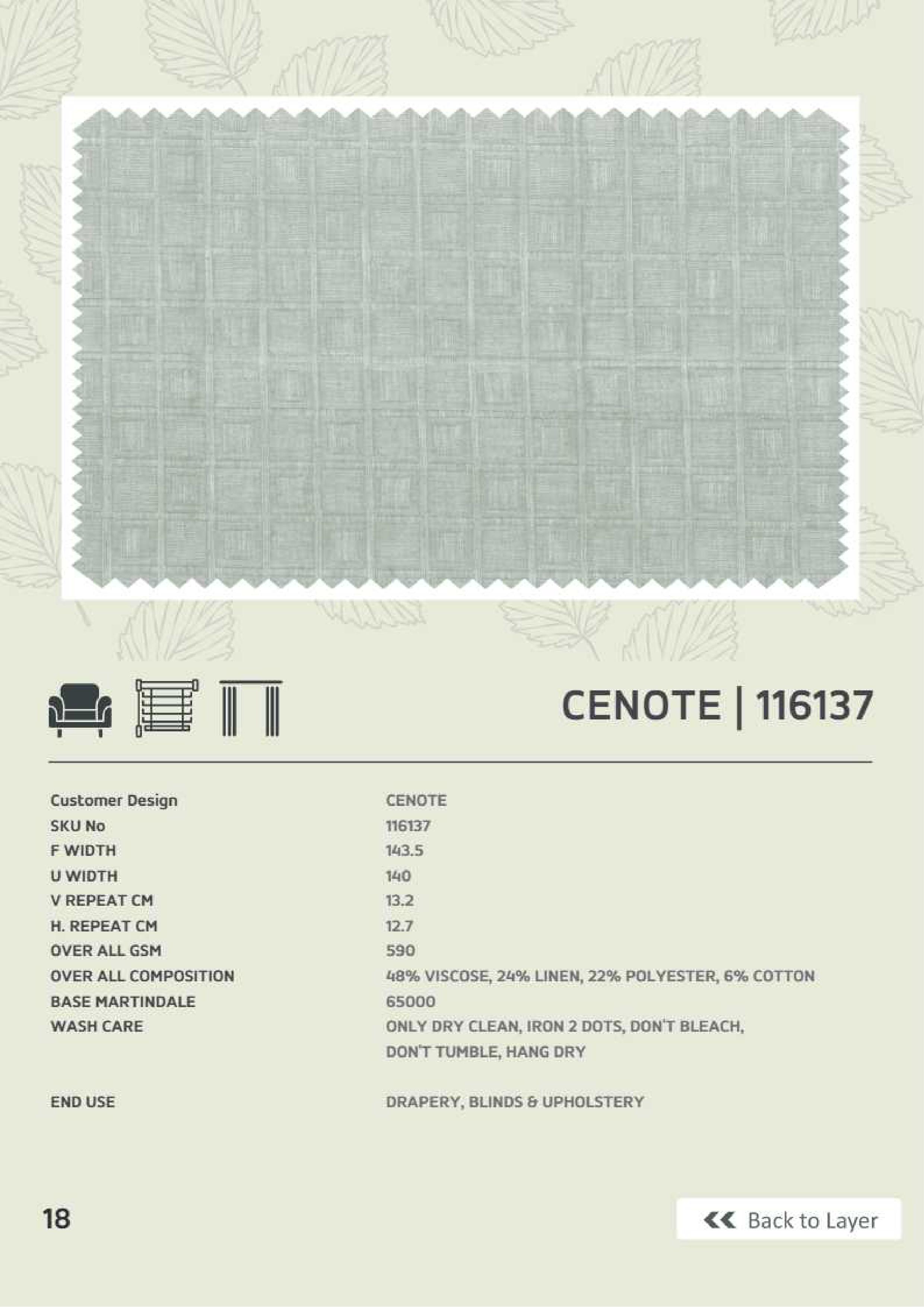 Cenote 116137 Linen Fabric – Premium Quality