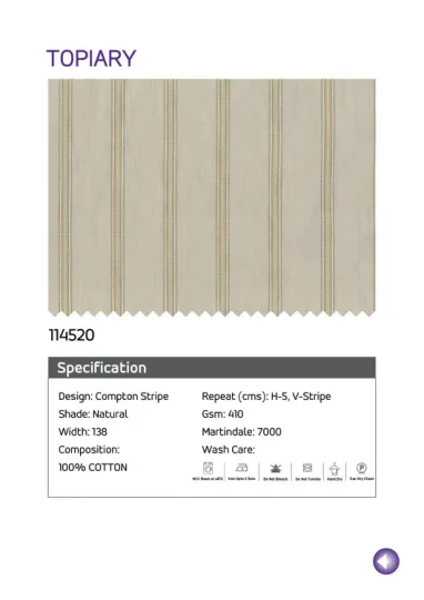 Natural Printed Fabric - 114520