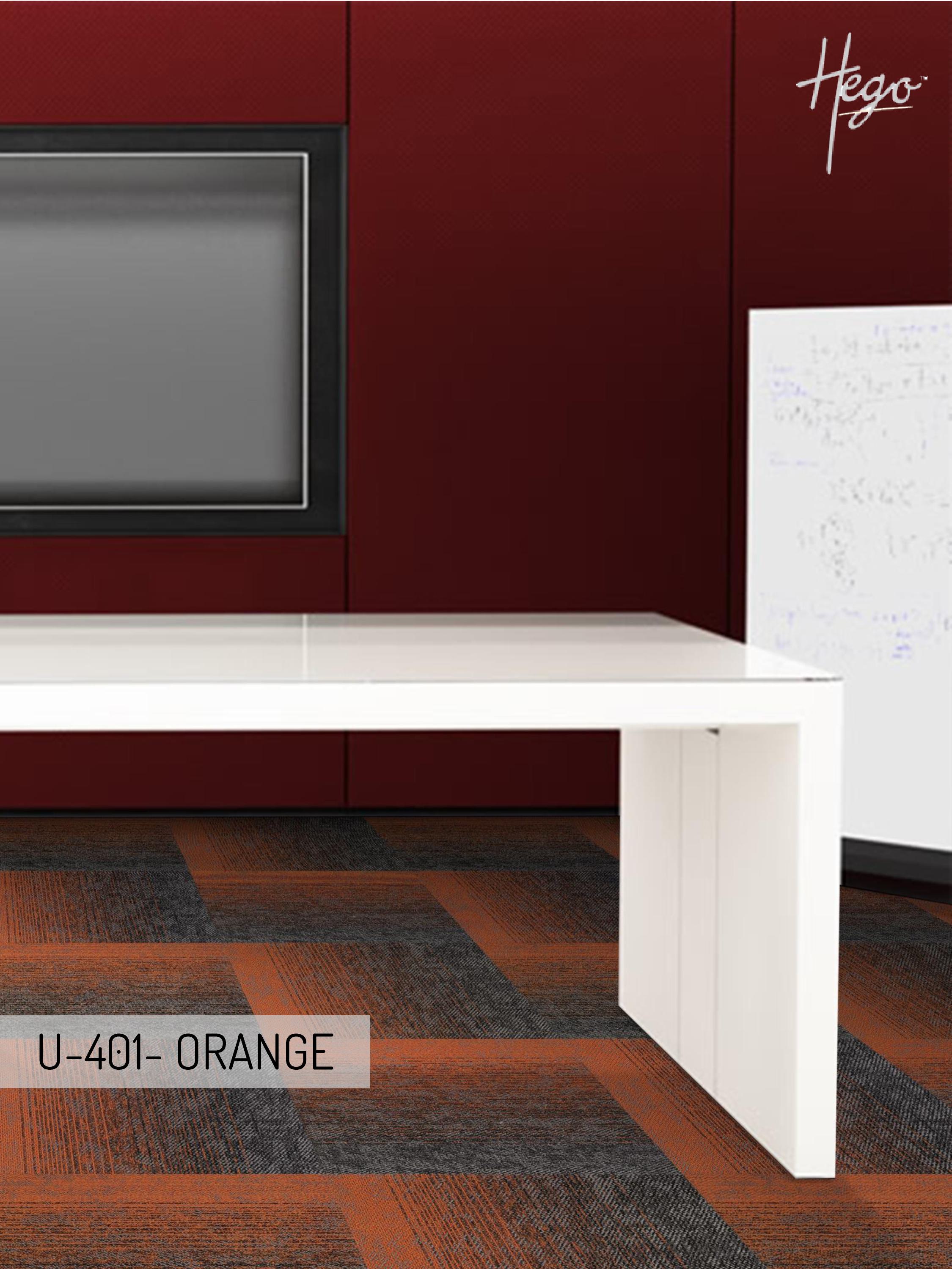 "Unique Carpet Tile U-401 Orange – Stylish & Durable"