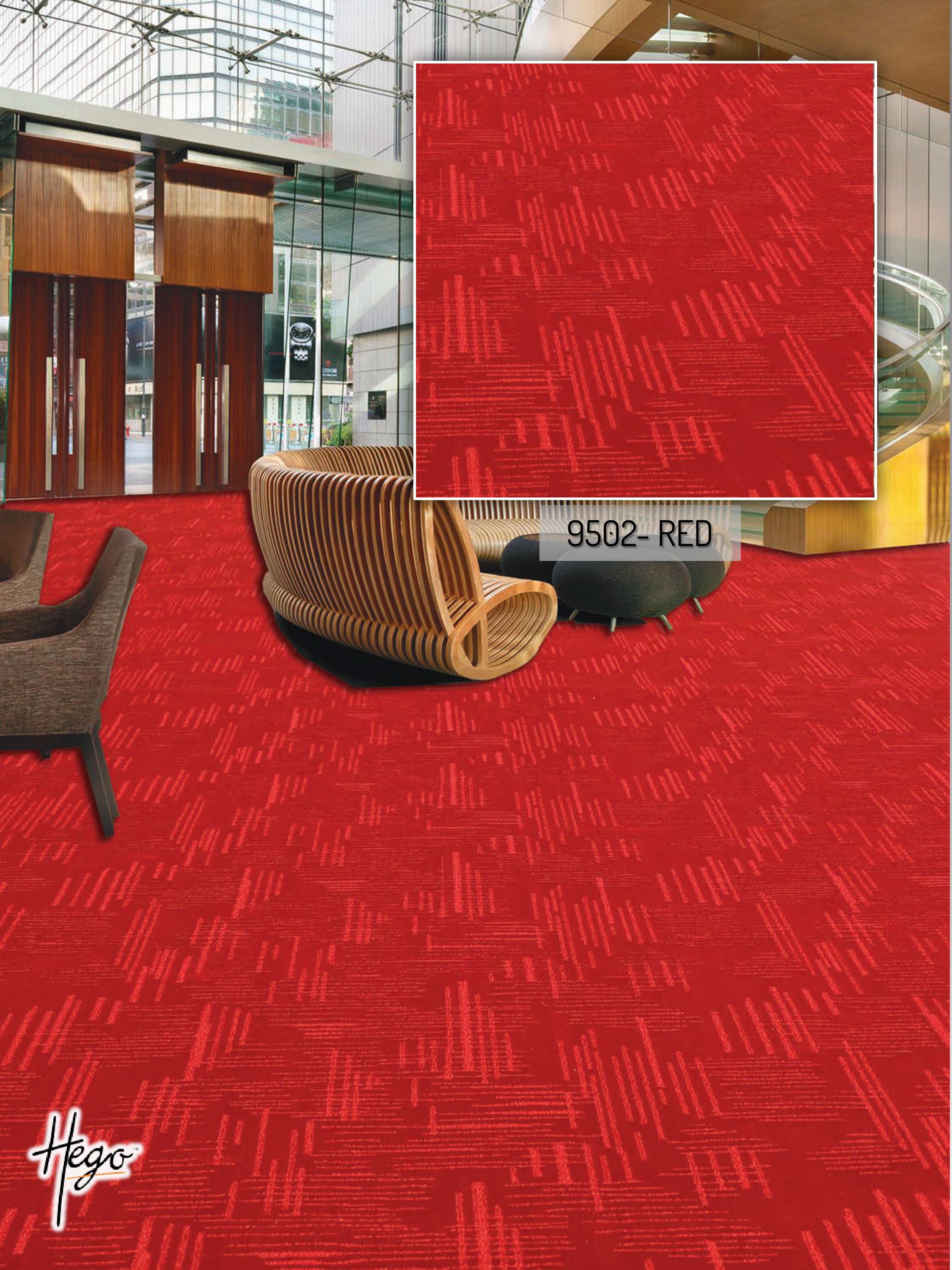 9502 Red Vision Carpet Roll – Premium Quality Flooring