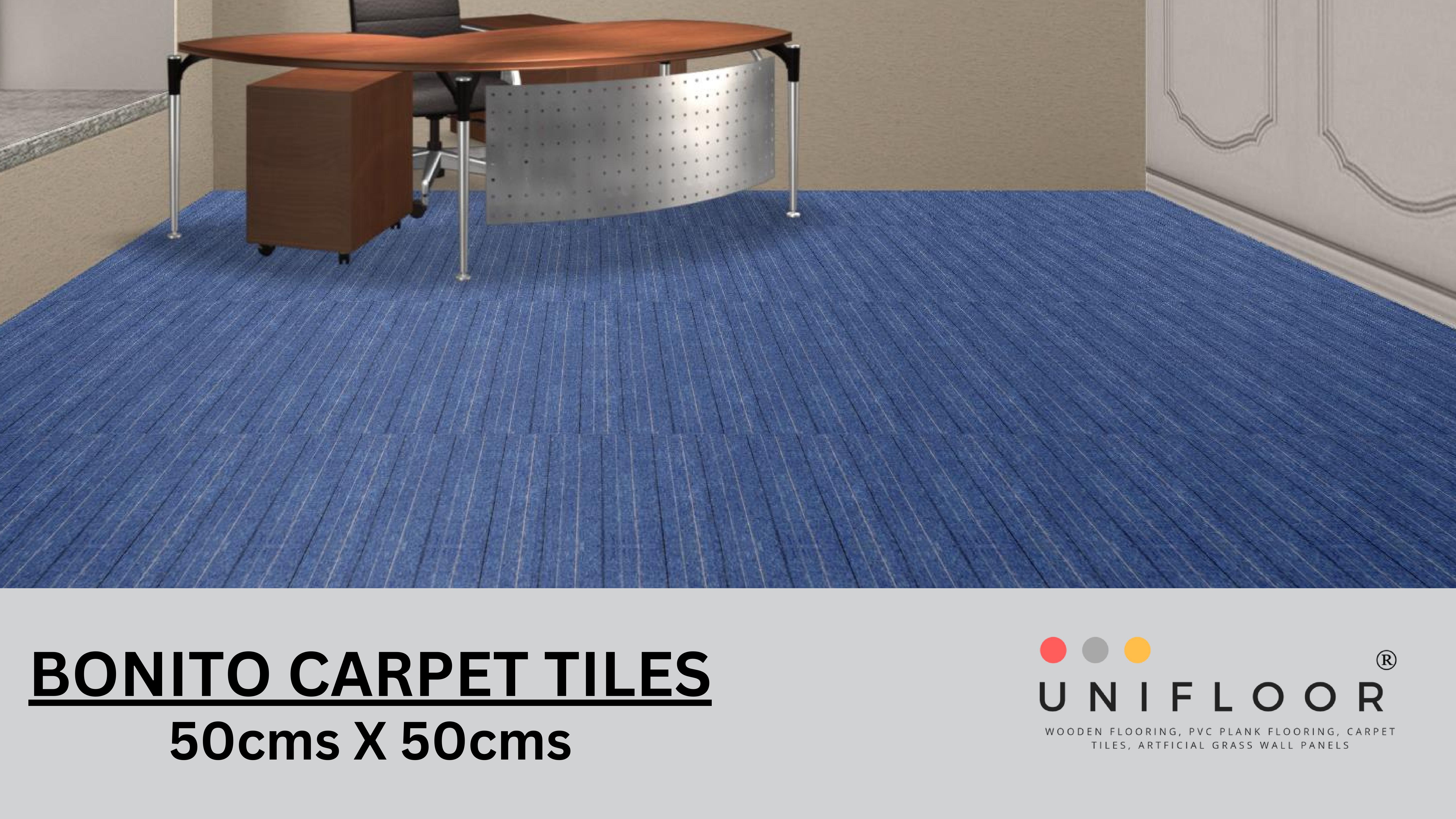 Bonito Carpet Tiles 50cm x 50cm - Durable & Stylish