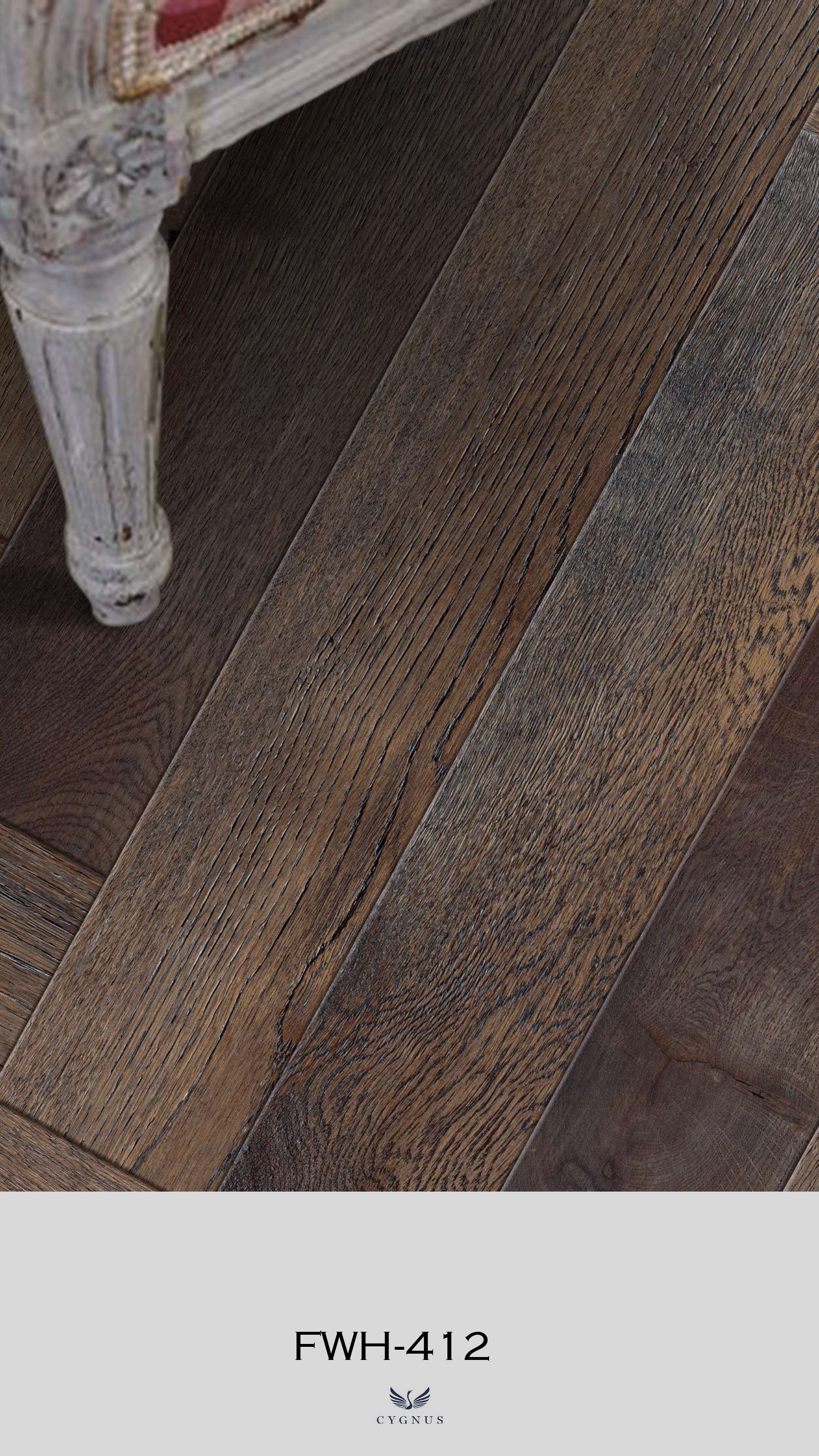 FWH-412 WS Fauxwood Herringbone Laminate Flooring - Durable & Stylish