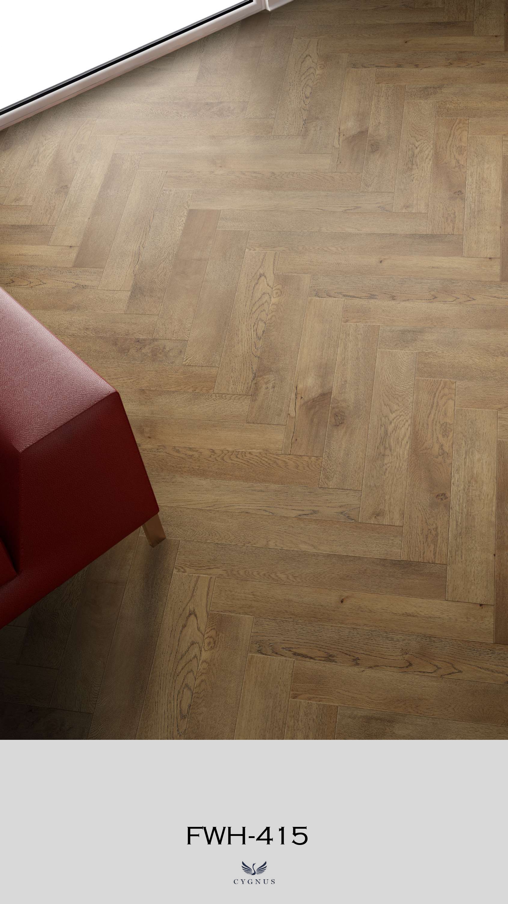 FWH-415 WS Fauxwood Herringbone Laminate Flooring - Durable & Stylish