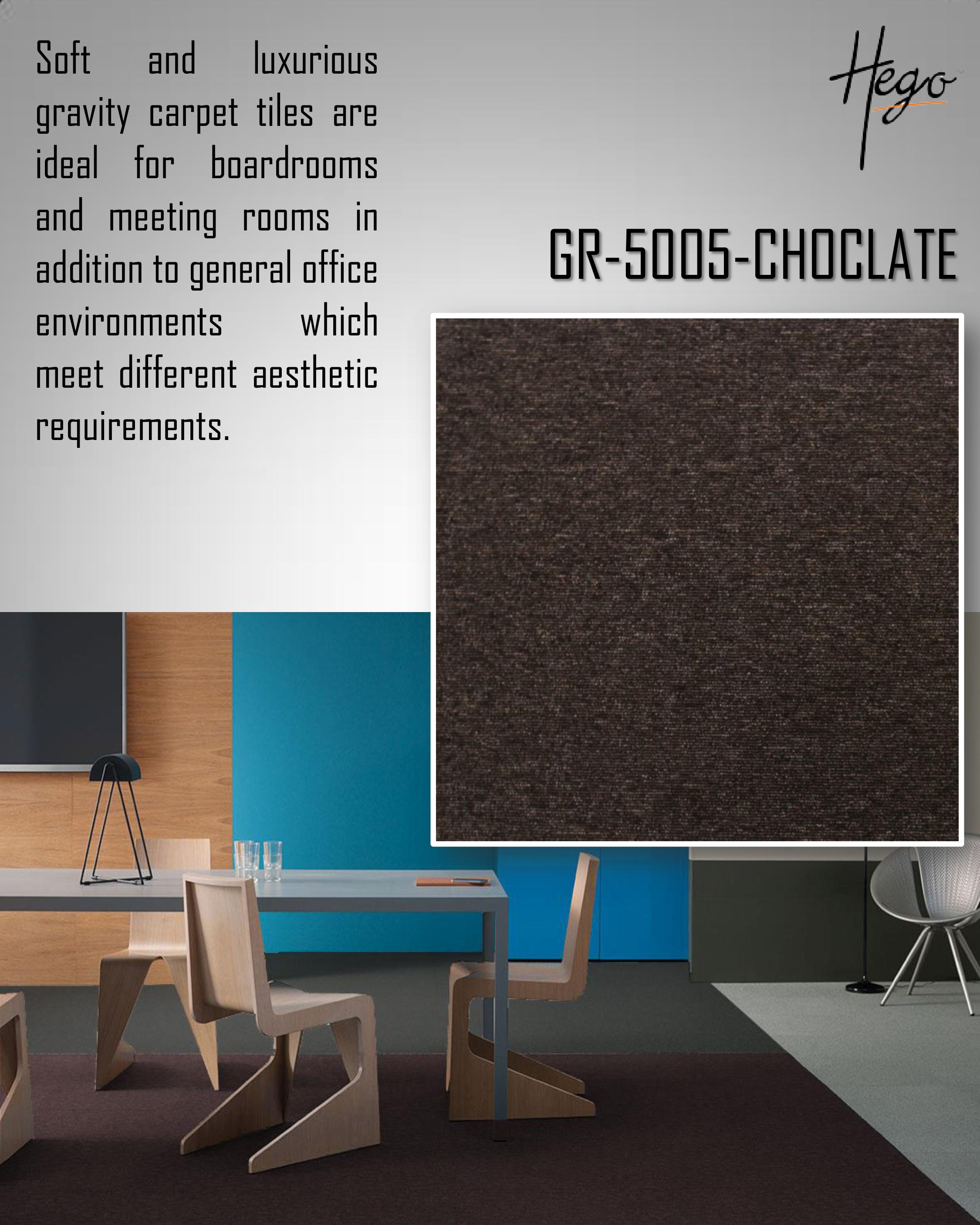 Gravity Carpet Tile GR-5005 Chocolate - Durable & Stylish