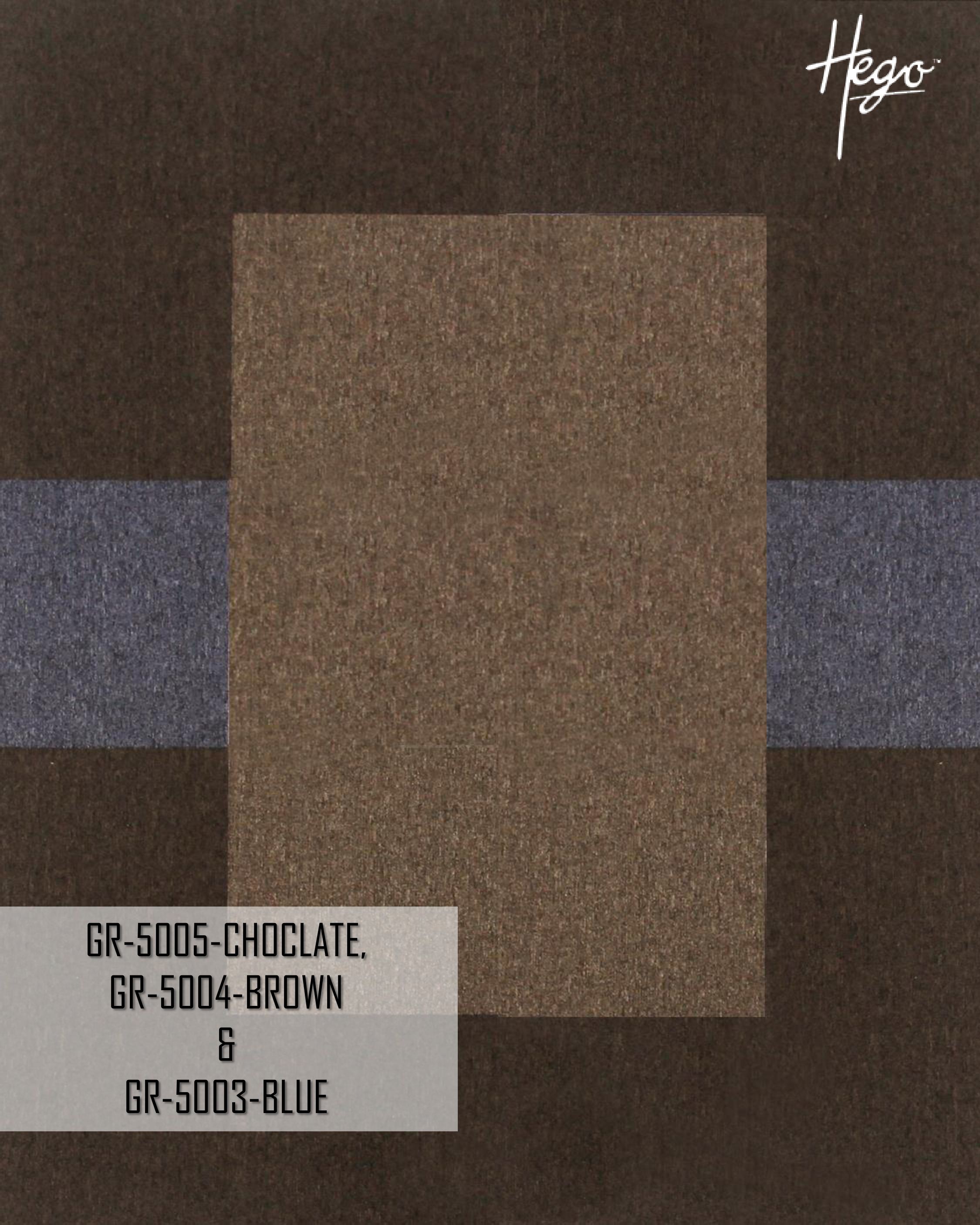 Gravity Carpet Tile GR-5005 Chocolate, GR-5004 Brown & GR-5003 Blue