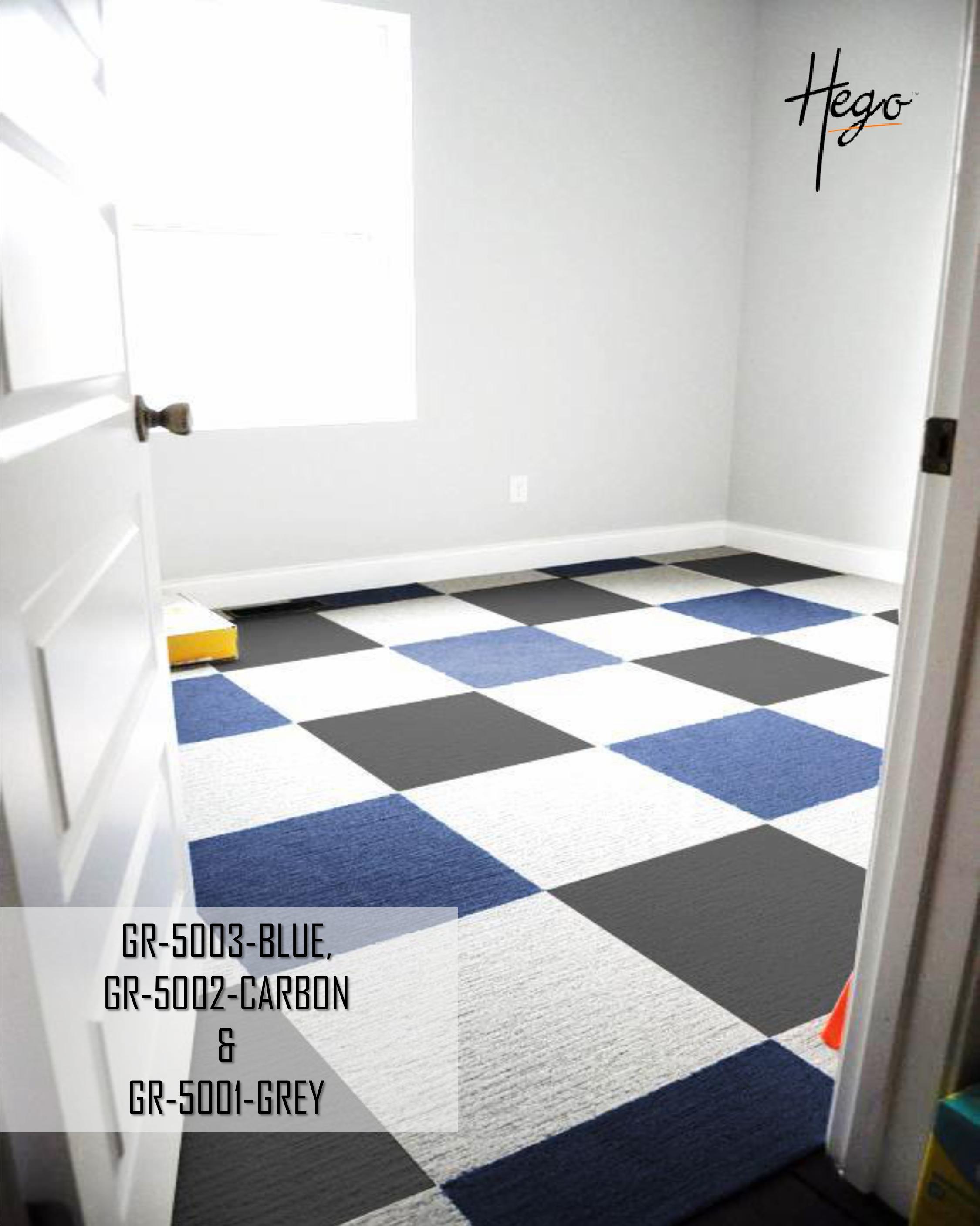 Gravity Carpet Tiles - Blue, Carbon, Grey (GR-5003/5002/5001)