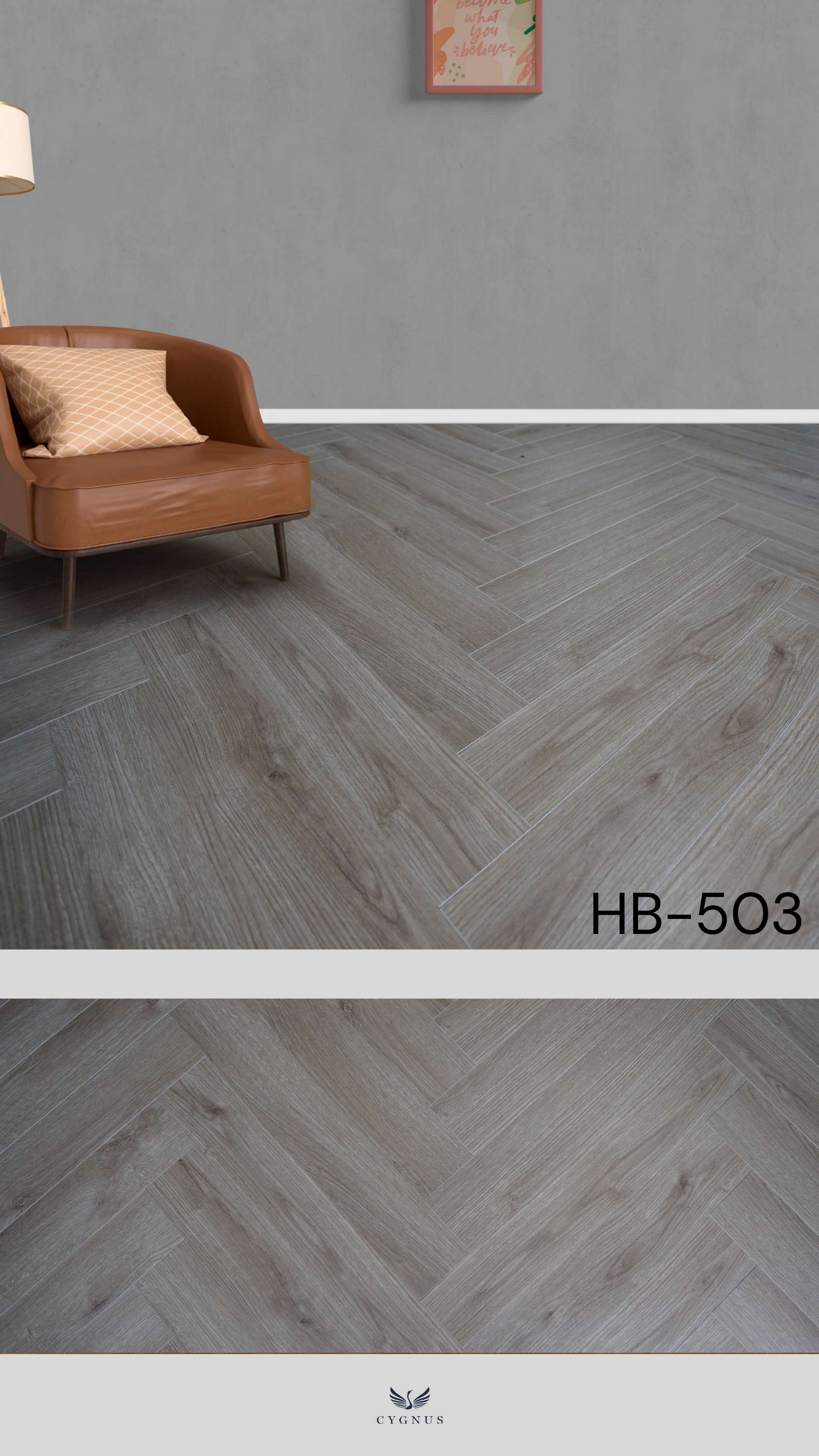 HB-503 WS Harbour Herringbone Laminate Flooring - Durable & Stylish