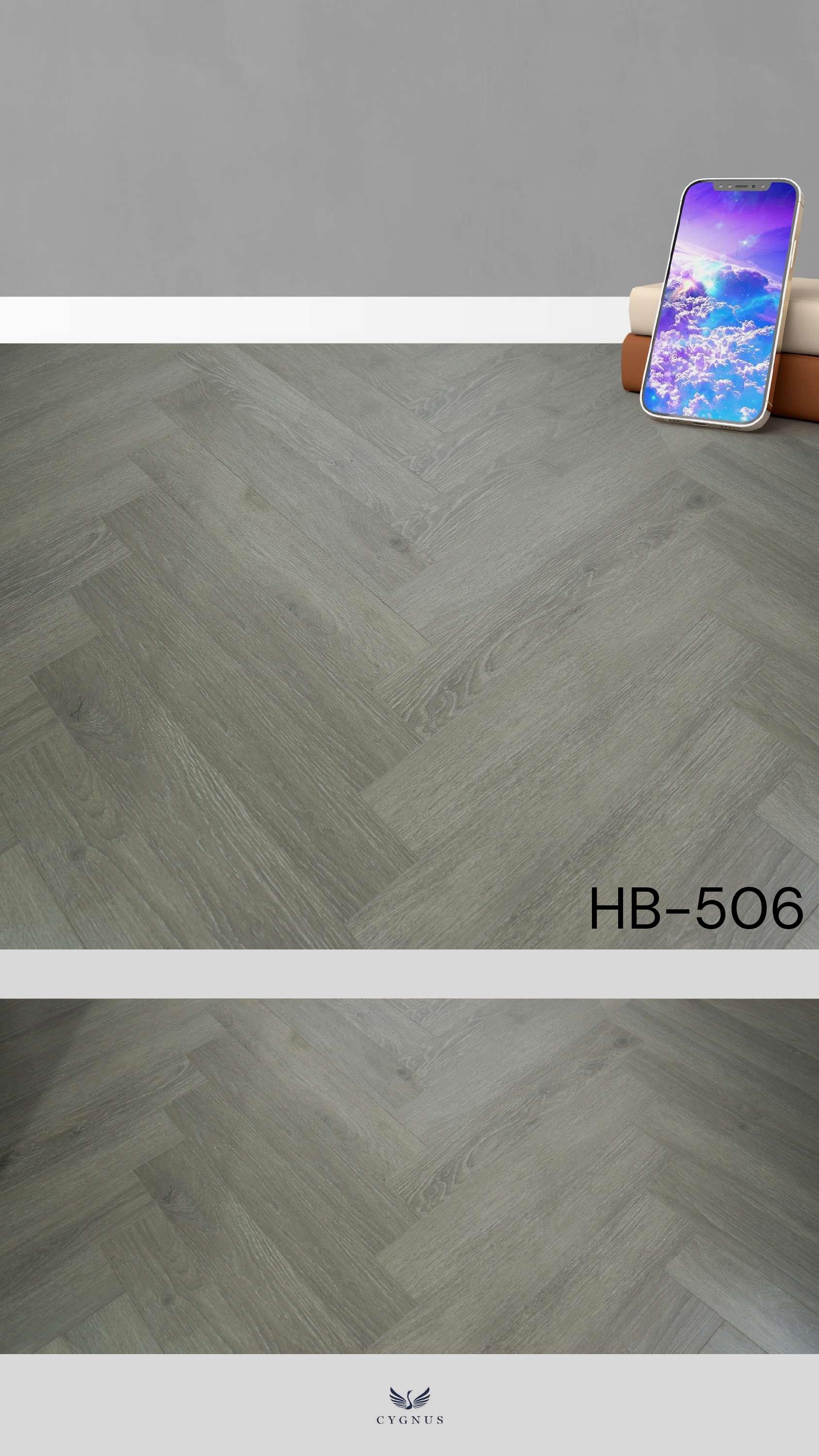 HB-506 WS Harbour Herringbone Laminate Flooring - Durable & Stylish