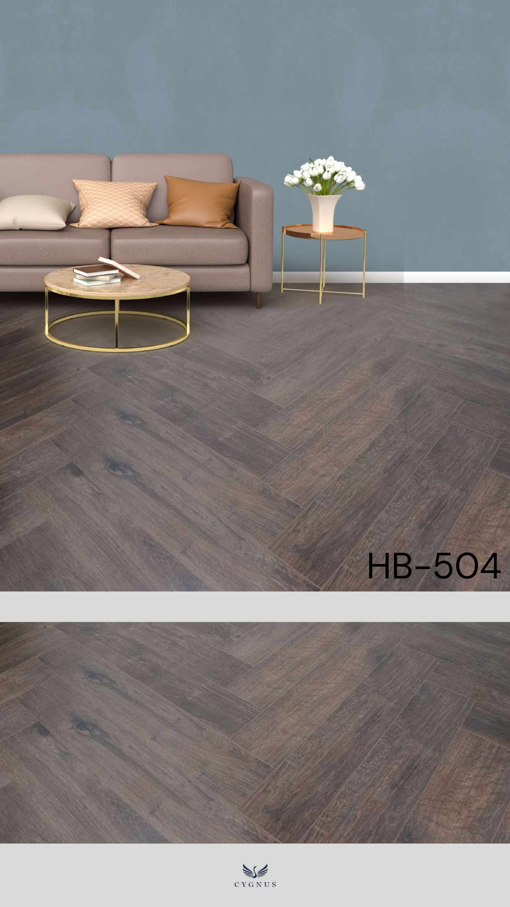 HB-504 WS Harbour Herringbone Laminate Flooring - Durable & Stylish