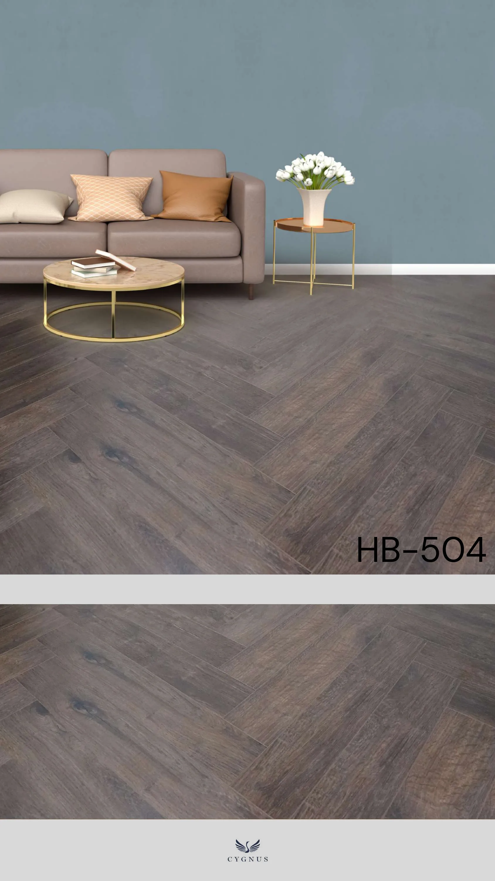 HB-504 WS Harbour Herringbone Laminate Flooring - Durable & Stylish