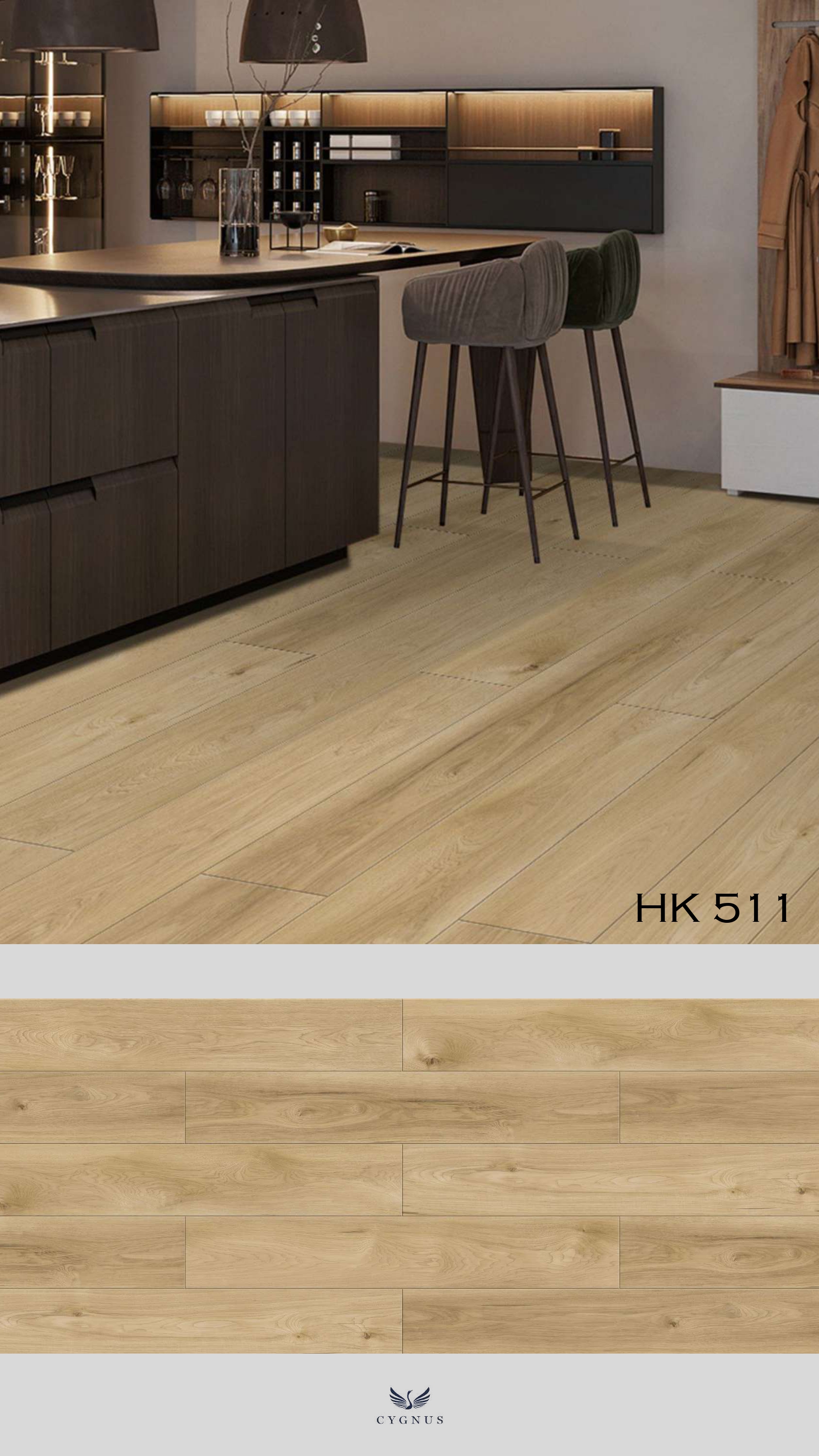 HK 511 WS Hickory Laminate Flooring - Durable & Stylish