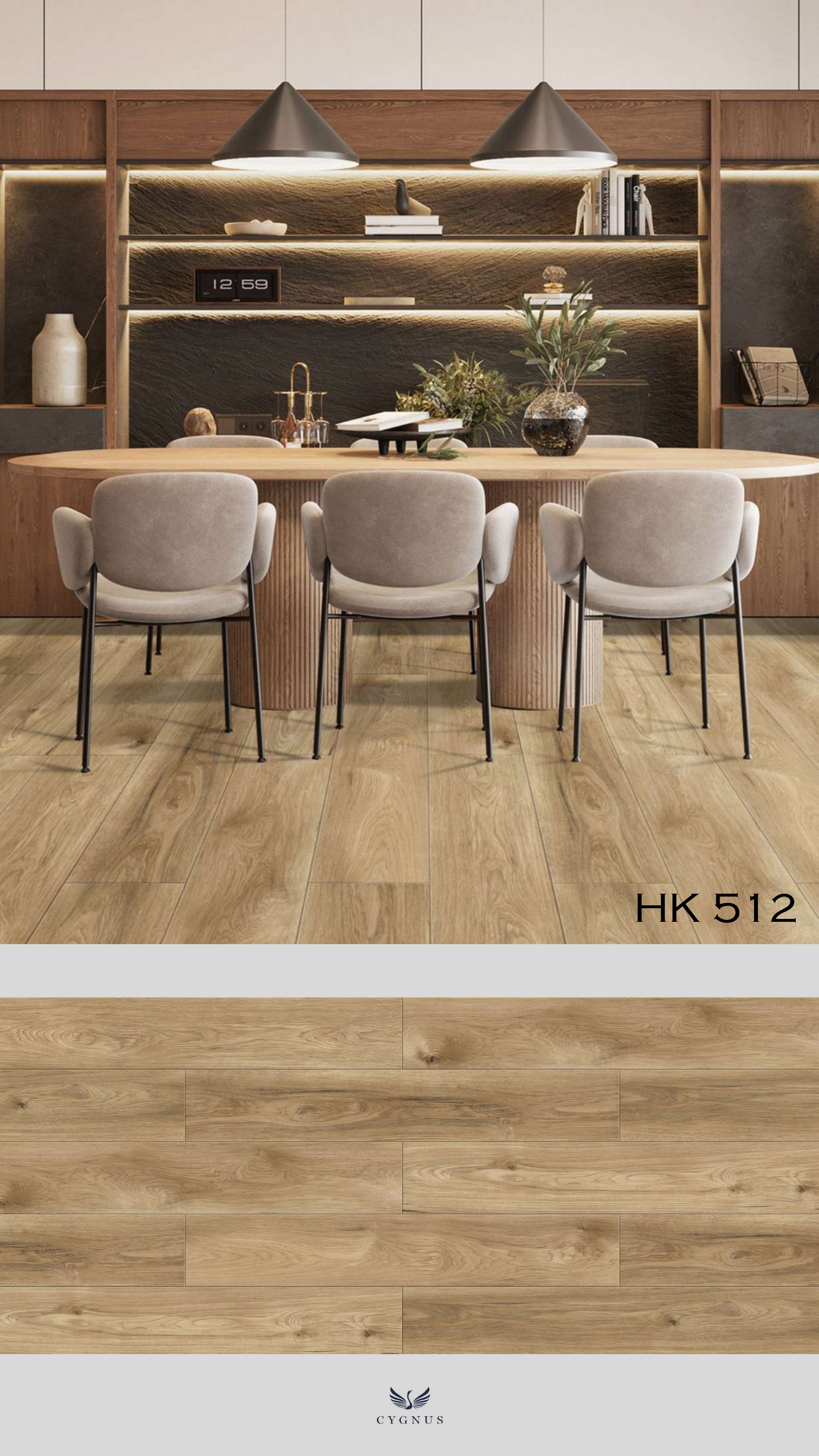 HK 512 WS Hickory Laminate Flooring - Durable & Stylish