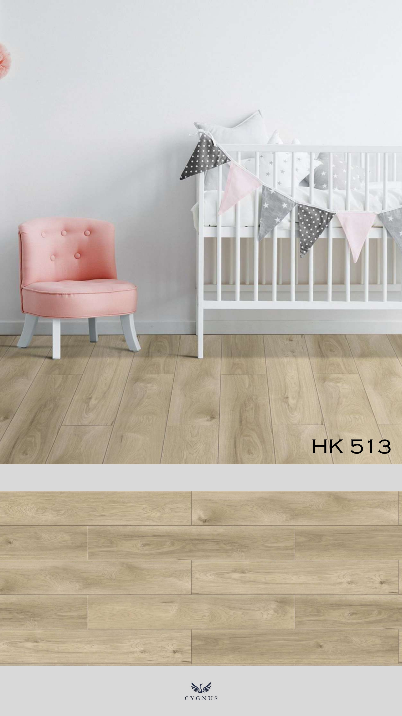 HK 513 WS Hickory Laminate Flooring - Durable & Stylish