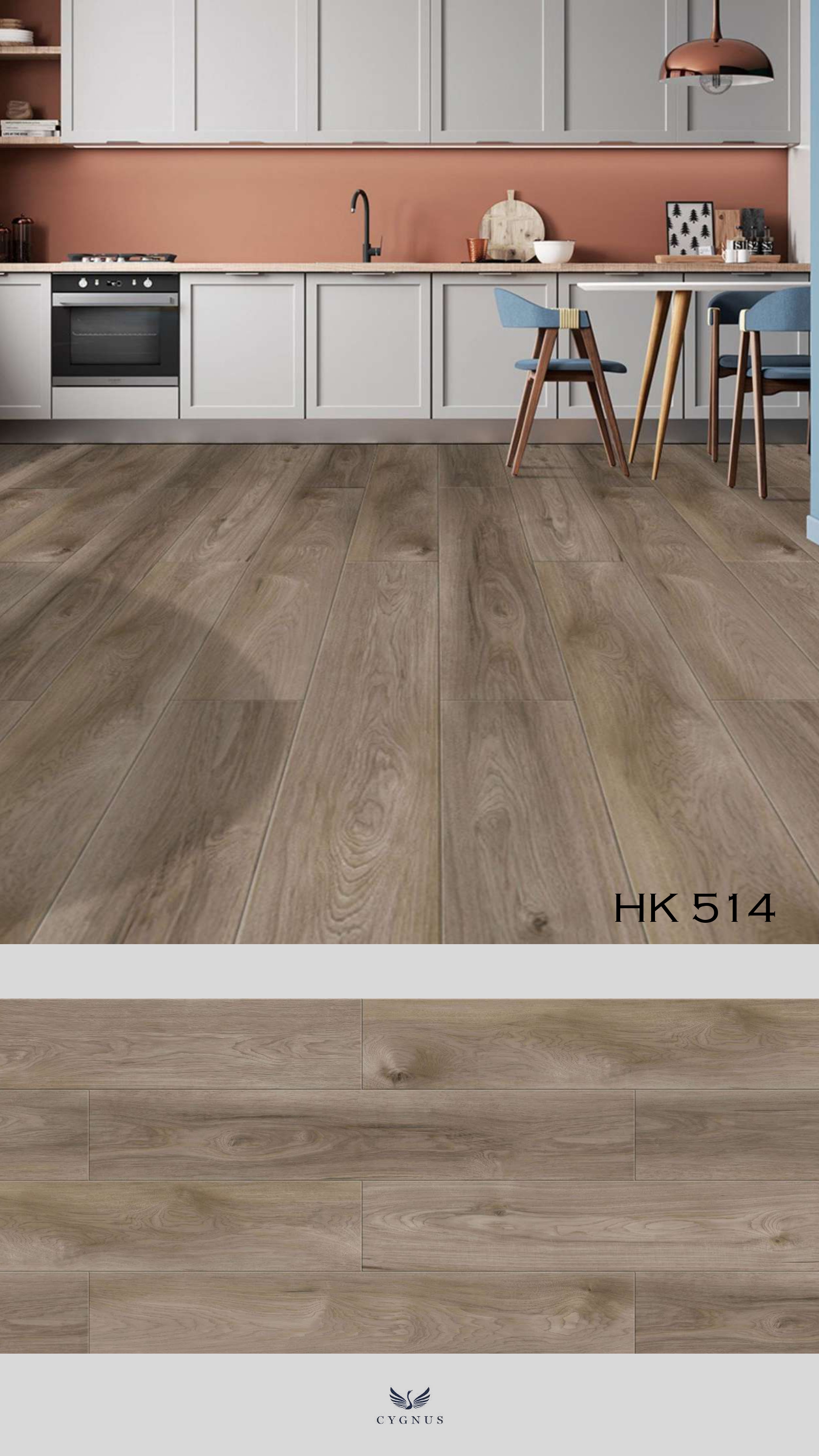 HK 514 WS Hickory Laminate Flooring - Durable & Stylish