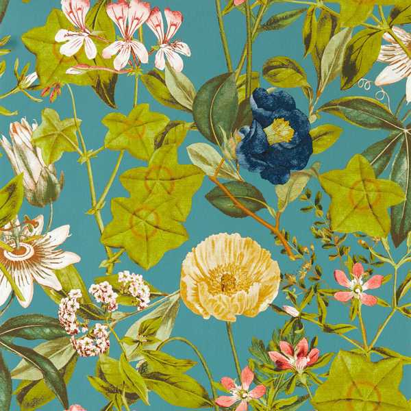 Clarke & Clarke Passiflora Wallpaper - Tropical Floral Design